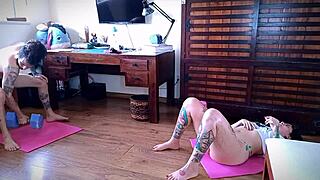 min store røv sveder under gymnastiktræning