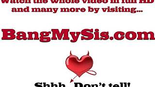 Latina hermanastra con braces anhela acción hardcore de polla en POV