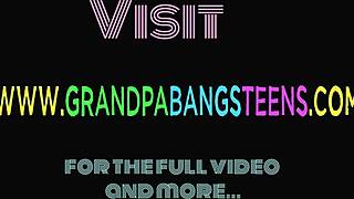 สาวโมเดลวัยรุ่นถูกปู่เลีย หายใจแรง ดุเดือดและบ้า!