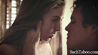 Namorada Ninfomaníaca Fode Ambos os Meio-Irmãos! - Lena Paul