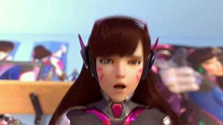 매혹적인 오버워치 헨타이로 야생 애니 액션