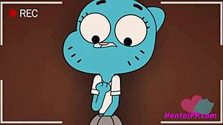 Gumball 카툰의 무수정 3D 섹스 장면 궁금했어? 미친 듯 야해!