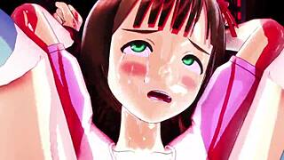 와! 야생 3D 만화 헨타이 액션, 푸루푸루 하루카 09 게임!