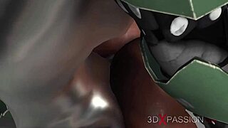 андроид на научной базе соблазняет сексуальную эбони на экзопланете