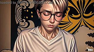 nördigt tjej besatt av demon knullar alla runt omkring