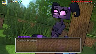 호니크래프트 패러디 헨타이: 엔더맨 스티브 얼굴에 앉아 숲에서 핥아줘 페스트