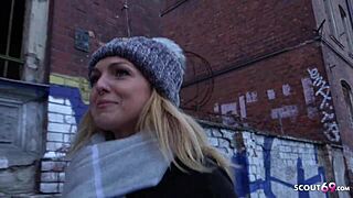 uhh, ik kan het niet geloven, Duitse scout kreeg mij, Amelie, een studente, om voor geld te neuken na straatcasting... oeps!