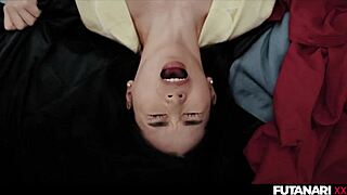 Tits besar Asia bangun dengan kote besar dan kongkek keras