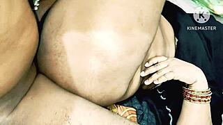 भारतीय बीवी को पहली बार इतना कठोर गंद मारना मिला